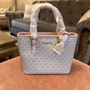 Michael Kors Women's Tote Bag with Pink Accents